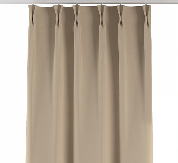 Double pinch pleat curtain