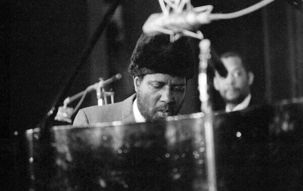 Photography Thelonious Monk during concert in Paris, 1965