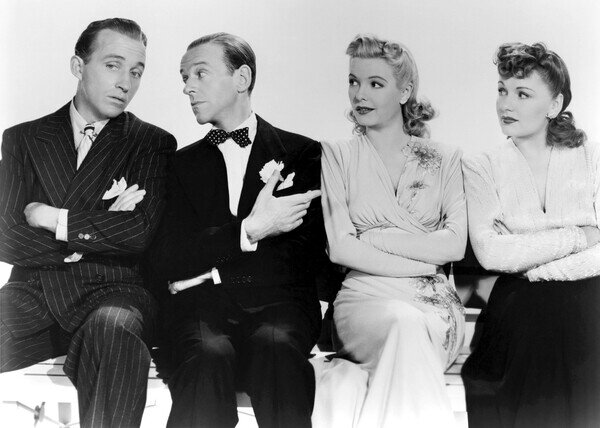 Photography Bing Crosby, Fred Astaire, Virginia Dale And Majorie Reynolds