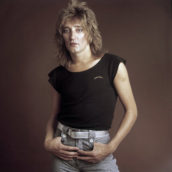 Photography Portrait de Rod Stewart chanteur anglais au milieu des annees 1970