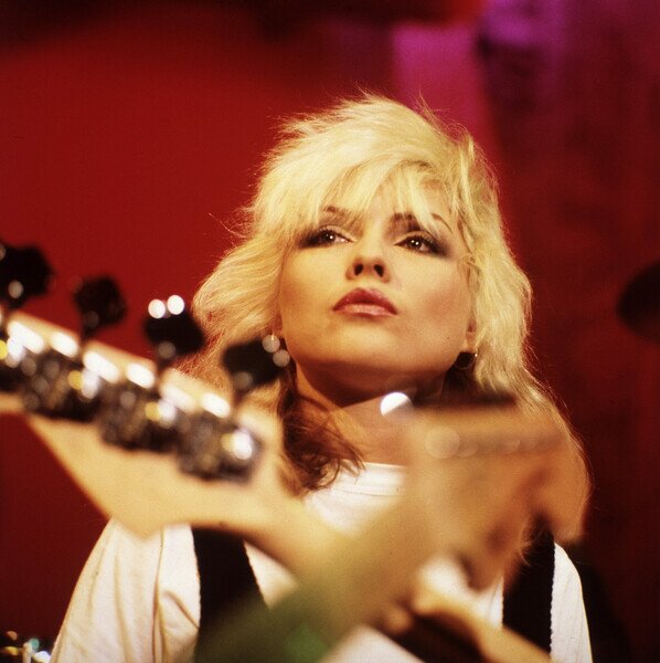 Photography Portrait de Deborah Harry du groupe punk americain Blondie , vers 1977