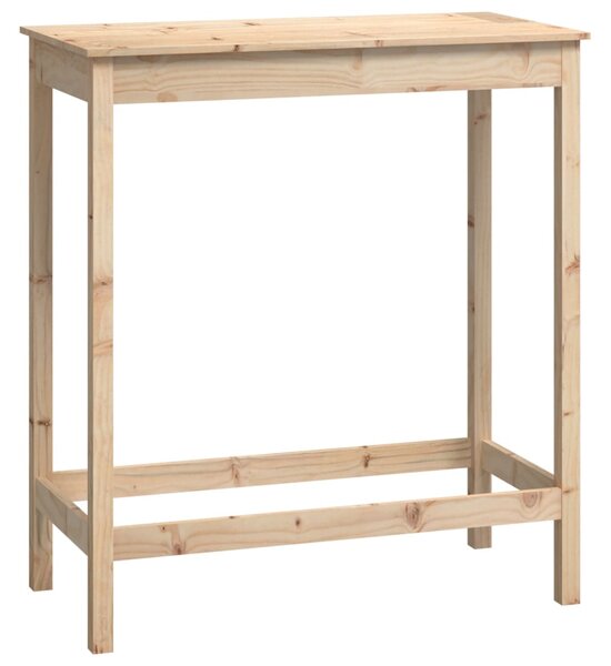 Bar Table 100x50x110 cm Solid Wood Pine