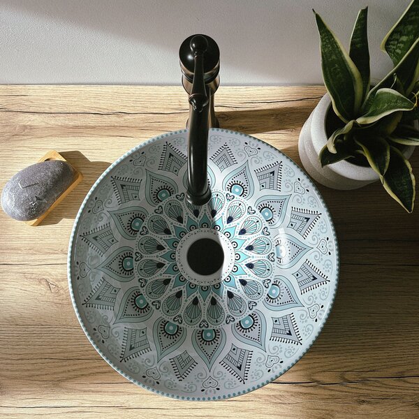 Countertop basin Rea Mandala