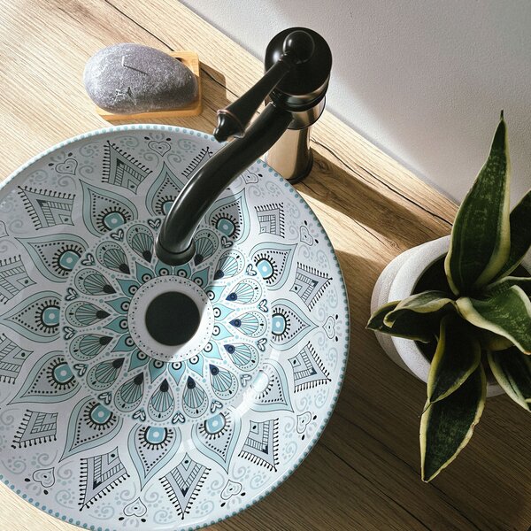 Countertop basin Rea Mandala