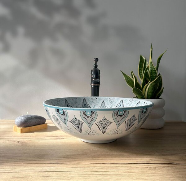 Countertop basin Rea Mandala
