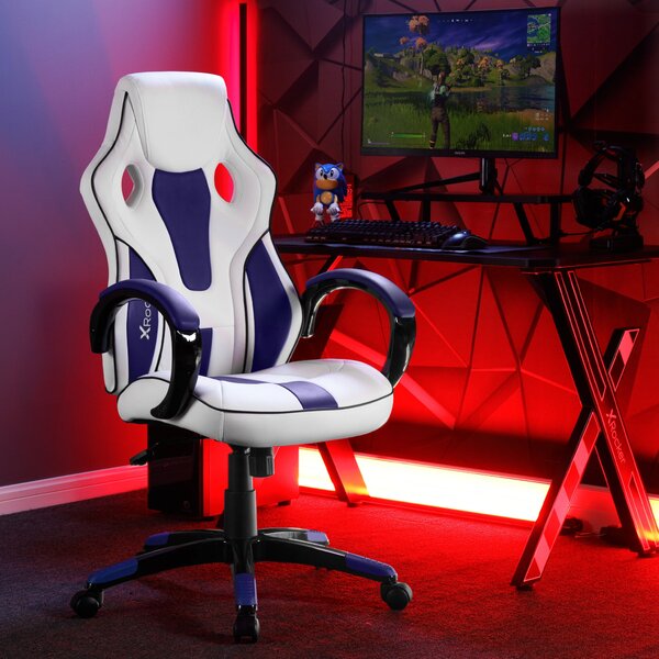 X Rocker Maverick Office Gaming Chair Blue