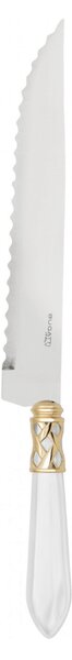 ALADDIN GOLD-PLATED RING ROAST CARVING KNIFE - White