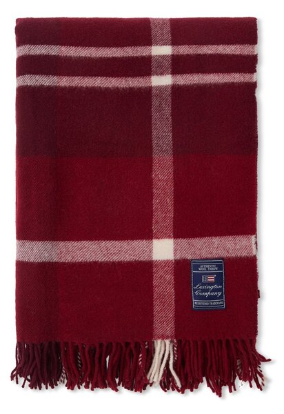 Lexington Checked Recycled Throw 130x170 cm Red-white