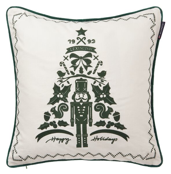 Lexington Nutcracker cushion cover 50x50 cm White