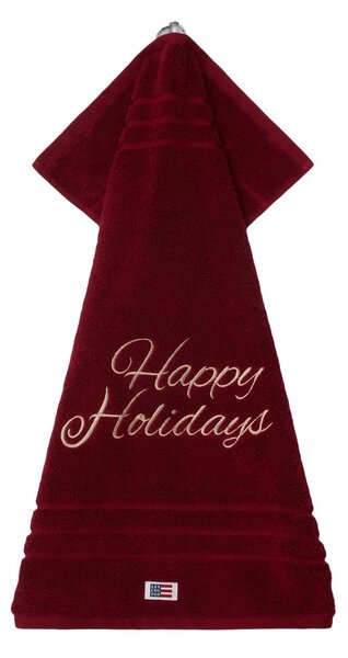 Lexington Happy Holidays towel 50x70 cm Red