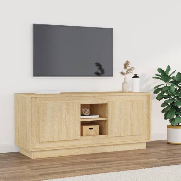TV Cabinet Sonoma Oak 102x35x45 cm Engineered Wood