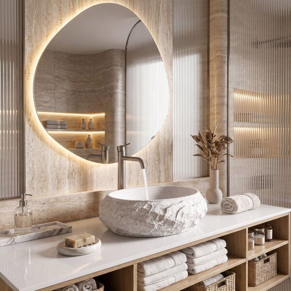 Countertop Basin Rea Mika Cloudy