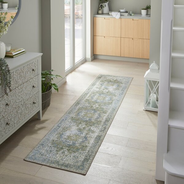 PractiRug Gabriella Washable Runner Sage