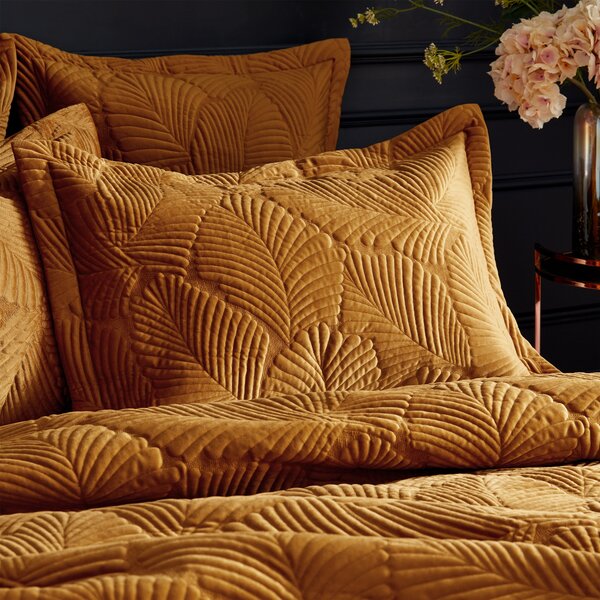 Paoletti Palmeria Gold Oxford Pillowcase Gold