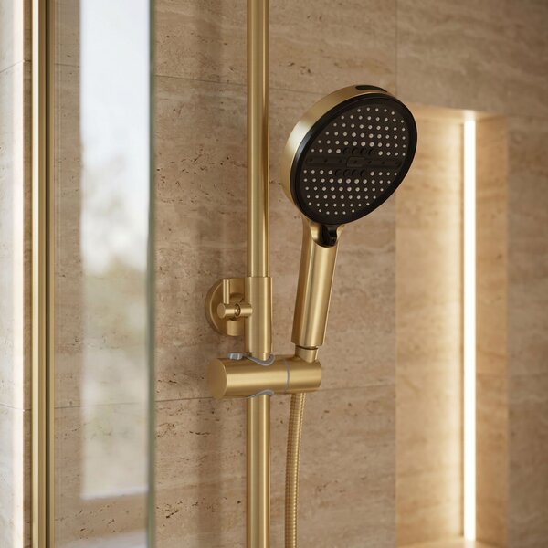 Shower set Rea Prime Brush Gold