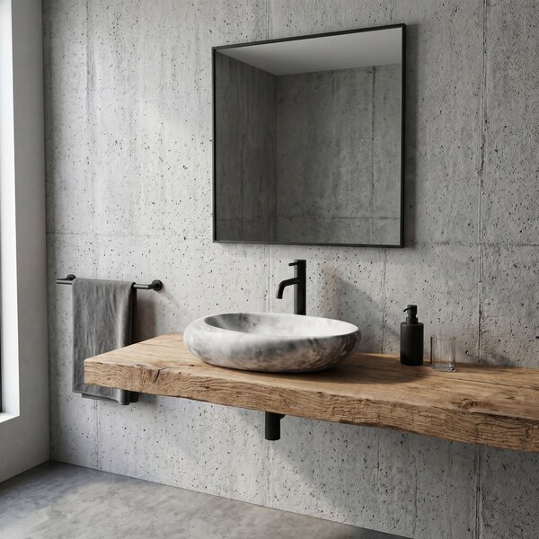 Countertop Basin Rea Roxy C Stone L.GREY