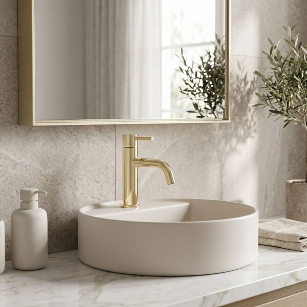 Bathroom faucet Rea Lungo L.Gold Low