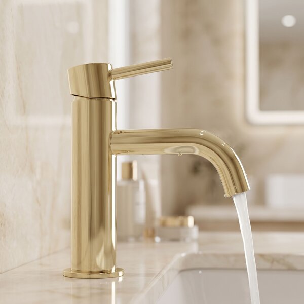 Bathroom faucet Rea Lungo L.Gold Low
