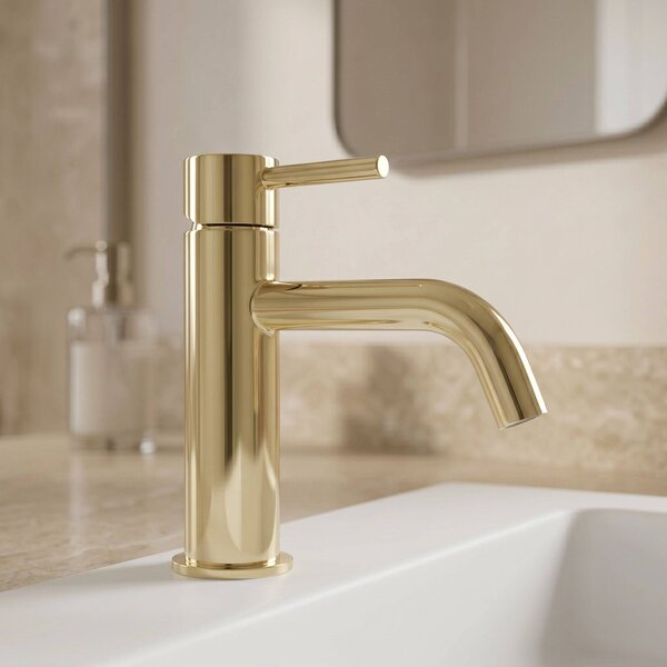 Bathroom faucet Rea Lungo L.Gold Low