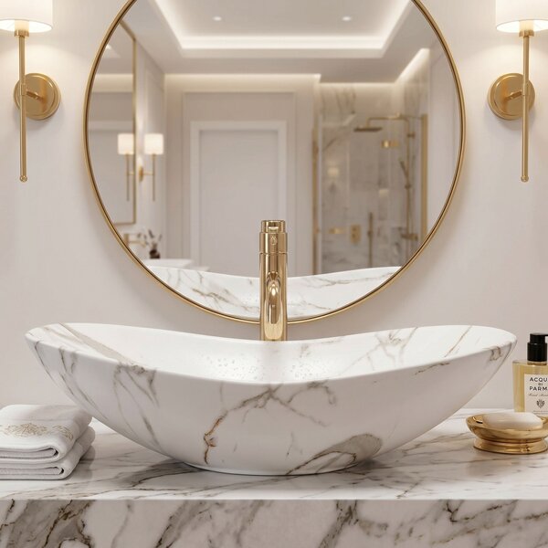Countertop washbasin Rea Royal Lava Mat