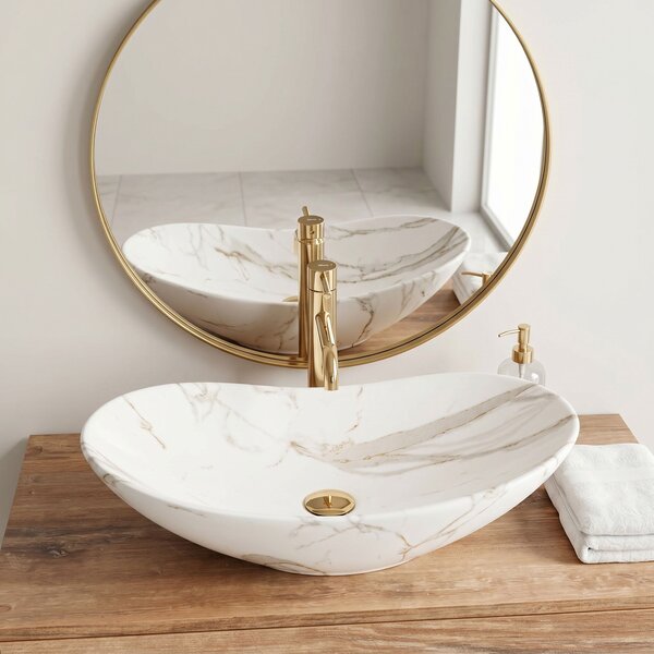 Countertop washbasin Rea Royal Lava Mat