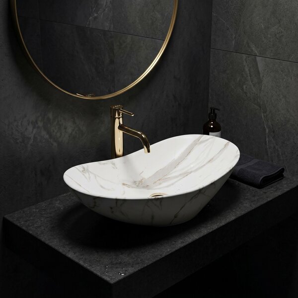 Countertop washbasin Rea Royal Lava Mat