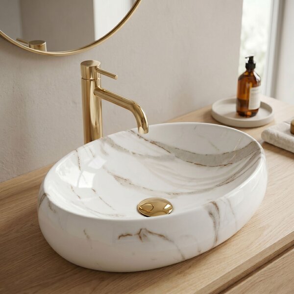 Countertop washbasin Rea Linda Lava