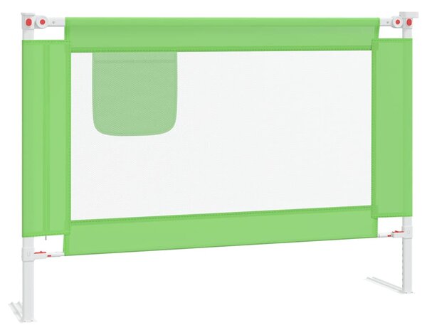Toddler Safety Bed Rail Green 90x25 cm Fabric