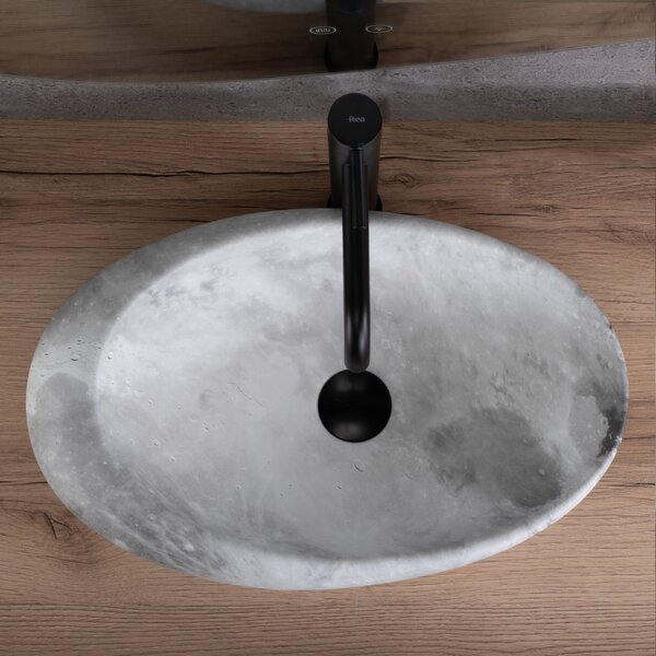 Countertop Basin Rea Roxy C Stone L.GREY