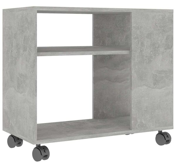 Side Table Concrete Grey 70x35x55 cm Engineered Wood