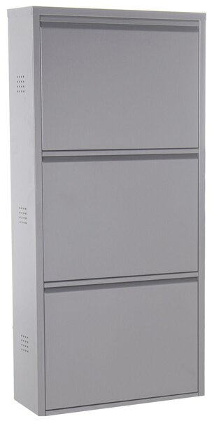 Shoe Rack Alexandra House Living Grey 50 x 103 x 15 cm 3 drawers