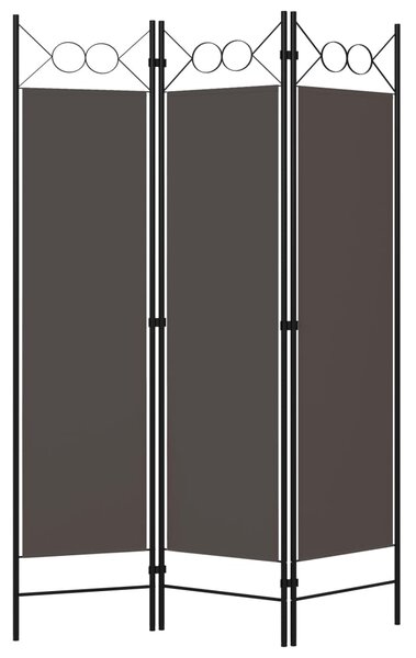 3-Panel Room Divider Anthracite 120x180 cm