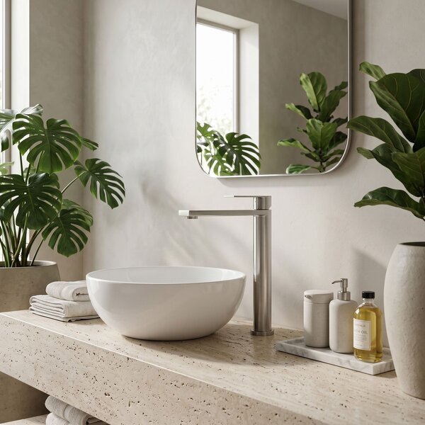 Bathroom faucet Rea Hunter Brush Nickel