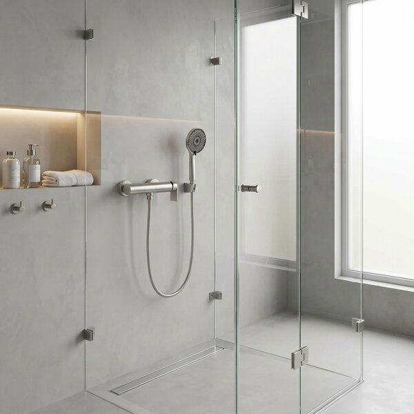 Shower mixer Rea Hunter Brushed Nickel