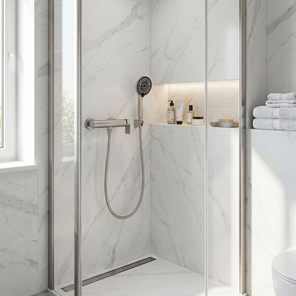 Shower mixer Rea Hunter Brushed Nickel