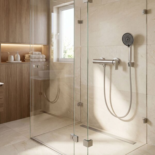 Shower mixer Rea Hunter Brushed Nickel