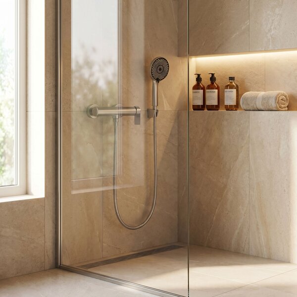 Shower mixer Rea Hunter Brushed Nickel