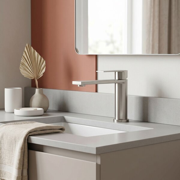 Bathroom faucet Rea Hunter Brush Nickel