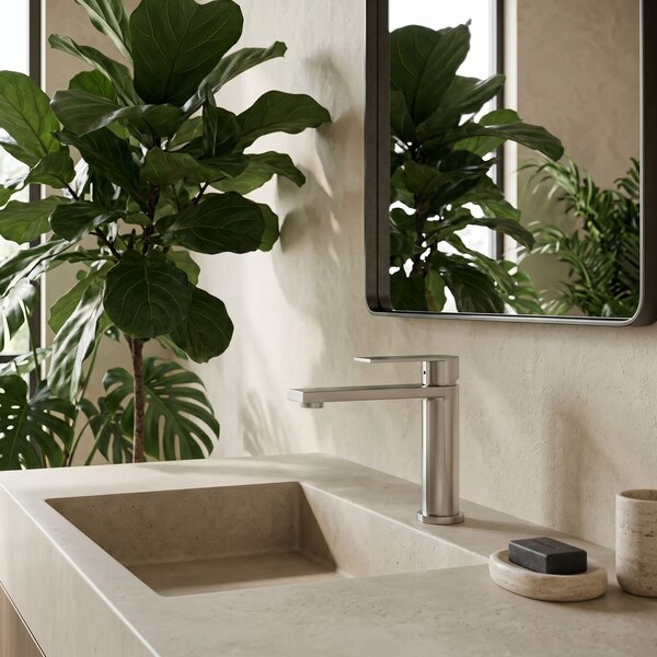 Bathroom faucet Rea Hunter Brush Nickel