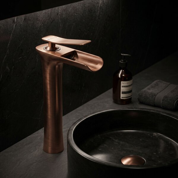Bathroom faucet Rea Laguna Brush Copper high