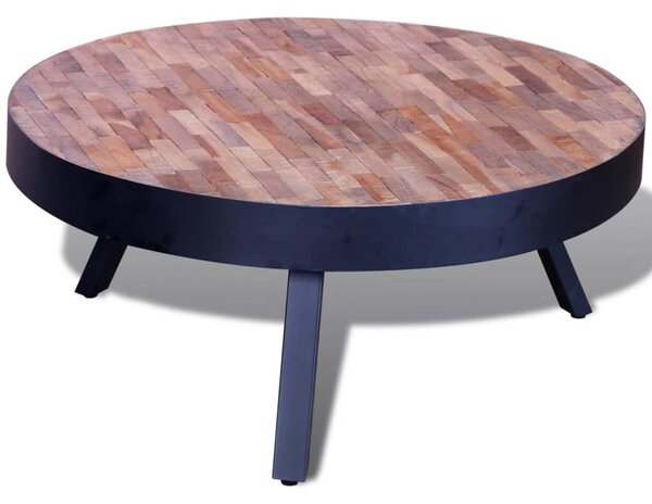 Coffee Table Round Reclaimed Teak Wood