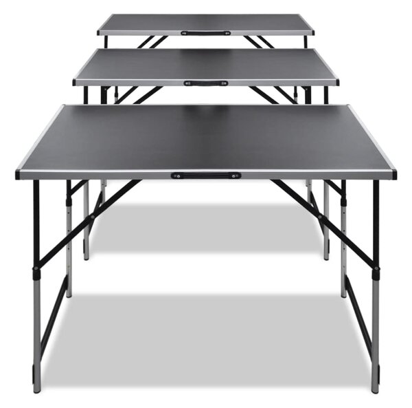 Pasting Table 3 pcs Foldable Height Adjustable