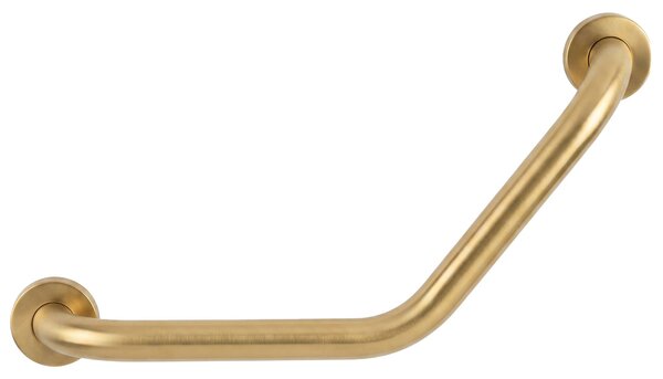 Bathroom angled grab bar BRUSH GOLD