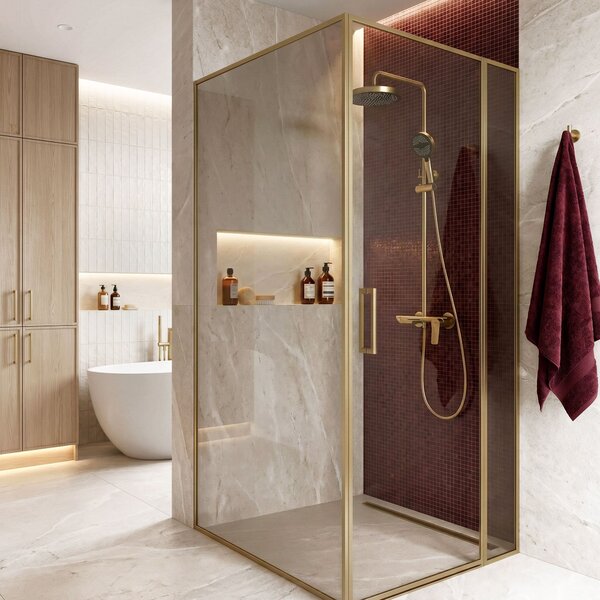 Shower set Rea Vision Brush Gold