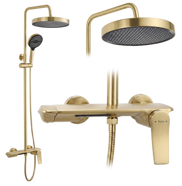 Shower set Rea Vision Brush Gold