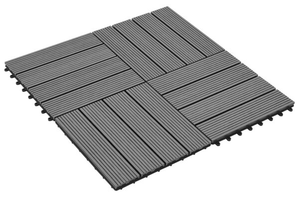 WPC Tiles 30x30cm 11pcs 1m2 Grey