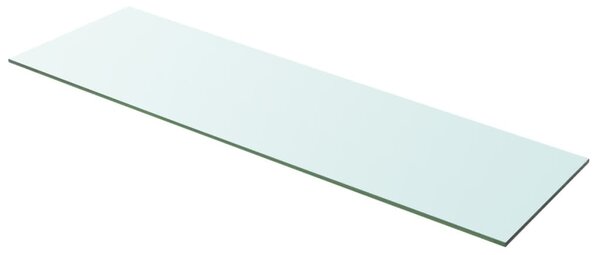 Shelves 2 pcs Panel Glass Clear 100x30 cm