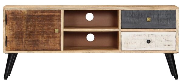 TV Cabinet 115x30x47 cm Solid Mango Wood