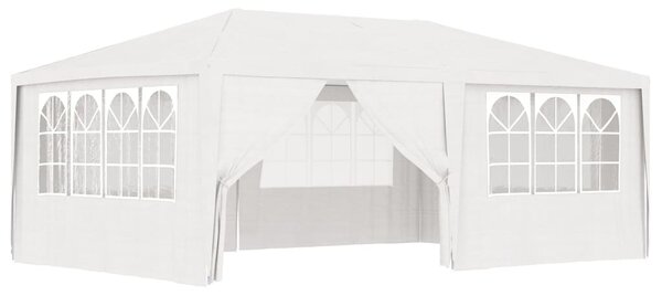 Professional Party Tent with Side Walls 4x6 m White 90 g/m?