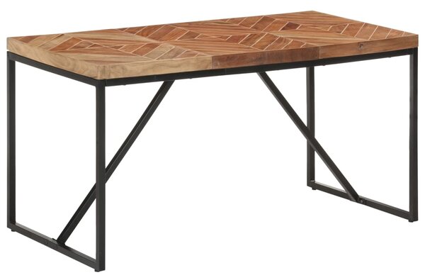 Dining Table 140x70x76 cm Solid Acacia and Mango Wood